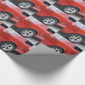 Pate, Geburtstag Vintag, Mustang, Geschenkpapier (Ecke)