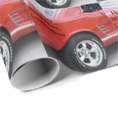 Pate, Geburtstag Vintag, Mustang, Geschenkpapier (Rolleneckpunkt)