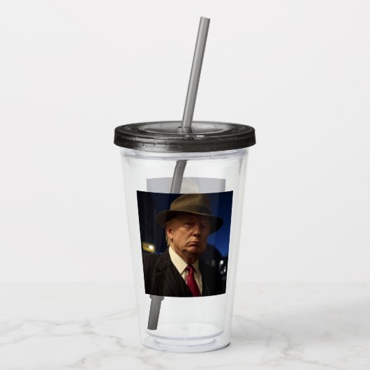 Pate of America Don J. Trump Acryltrinkbecher (Rückseite)