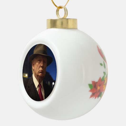 Pate of America Don J. Trump Keramik Kugel-Ornament (Rechts)