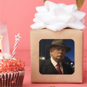 Pate of America Don J. Trump Quadratischer Aufkleber