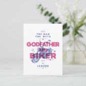 Pate und Biker der Mann der Mythos der Legende Postkarte (Stehend Vorderseite)