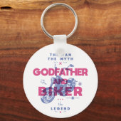 Pate und Biker der Mann der Mythos der Legende Schlüsselanhänger (Vorderseite)