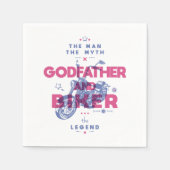 Pate und Biker der Mann der Mythos der Legende Serviette (Vorderseite)