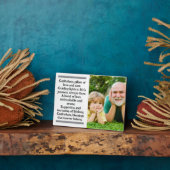 Pate und Godchild Custom Plaque mit Easel Fotoplatte (Seite)