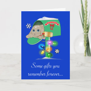 Pate: Weihnachts-Überraschung Bunny in Mailbox Feiertagskarte