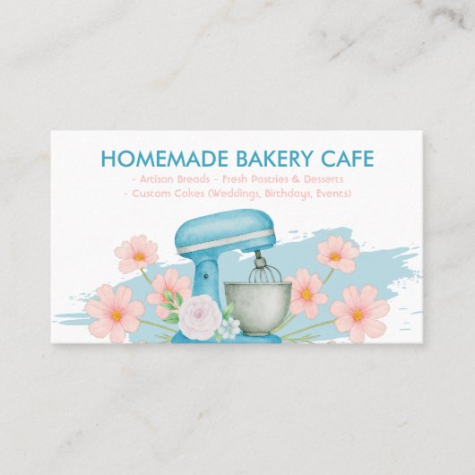 Patel Blue Bakery Pastry Visitenkarte (Vorderseite)