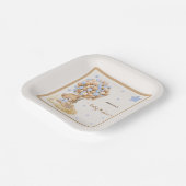 Patel Blue Bearly Wait Baby Dusche Pappteller (Gewinkelt)