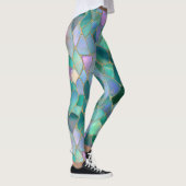 Patel Farben Glasmosaik Muster Leggings (Rechts)