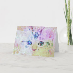 Patel Kitten Note Card Karte