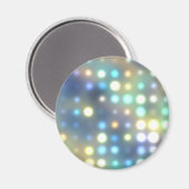Patel Neon Lights Abstrakt Magnet (Vorderseite/Rückseite)