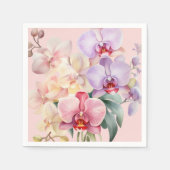 Patel Rainbow Orchids Wedding Serviette (Vorderseite)