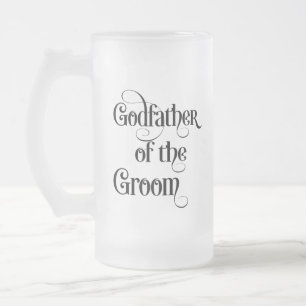 Paten des Bräutigams Frostglas Bierkrug Mattglas Bierglas