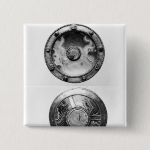 Paten mit einer Medaillonschilderung dauern Button