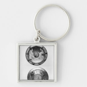 Paten mit einer Medaillonschilderung dauern Schlüsselanhänger