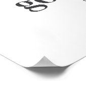 Patenfoto-Andenken Poster (Ecke)