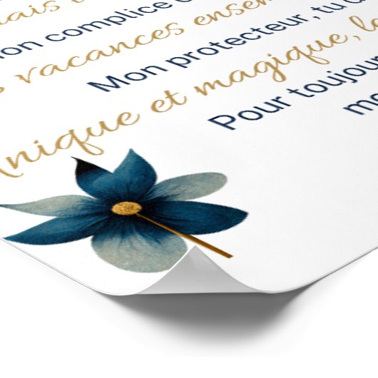 Patenschein Poster (Ecke)