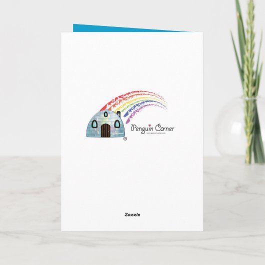 Patensohn-Osterhase Feiertagskarte (Rückseite)