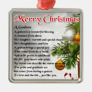 Patensohngedicht - Weihnachtsentwurf Ornament Aus Metall