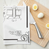 Patent 1915, das für Außenbordmotor auf Küche Handtuch (Viertel Falte)