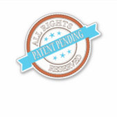 Patent angemeldet aufkleber (Vorderseite)