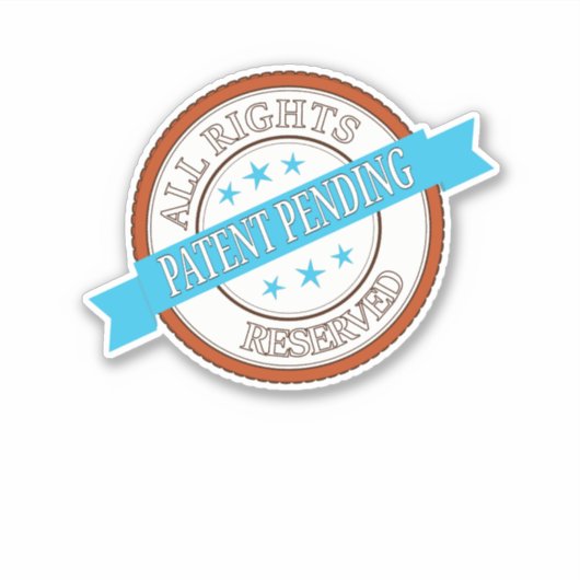Patent angemeldet aufkleber (Vorderseite)