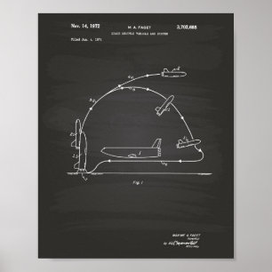 Patent des Raumfähre-Fahrzeug-1972 - Tafel Poster