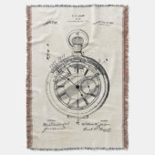 Patent-Druck-Jordanien-Taschen-Uhr-Wurfs-Decke Decke (Vorderseite Vertikal)