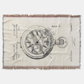 Patent-Druck-Jordanien-Taschen-Uhr-Wurfs-Decke Decke (Vorderseite)