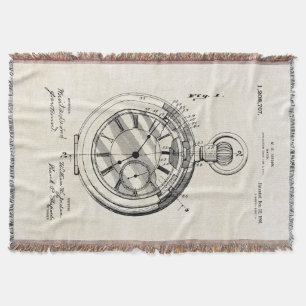 Patent-Druck-Jordanien-Taschen-Uhr-Wurfs-Decke Decke