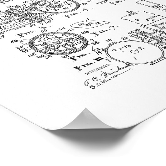 Patent für Angeln Poster (Ecke)