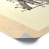 Patent für eine alte Granate Poster (Ecke)