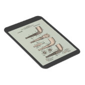 Patent für eine alte Tabakpfeife Magnet (Rechte Seite)