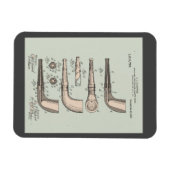 Patent für eine alte Tabakpfeife Magnet (Horizontal)