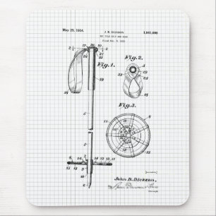 Patent für einen alten Skistock Mousepad