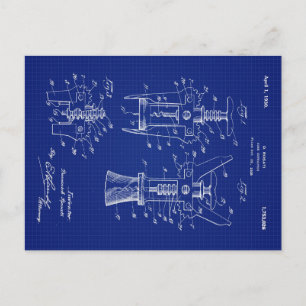 Patent für Korkenzieher 1930 Feiertagspostkarte