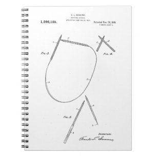 Patent für Stricknadeln von 1918 Notizblock