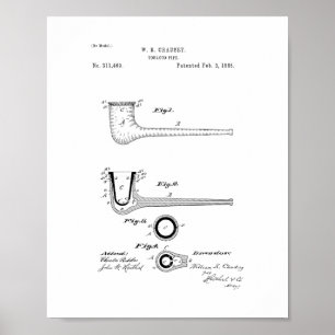 Patent für Tabakpfeifen Poster