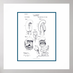 Patent für Vintage-Boxhandschuh Poster