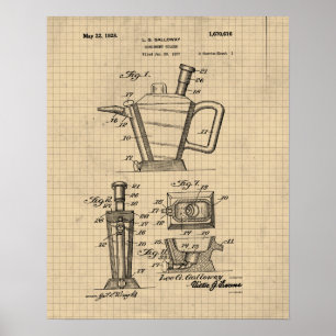 Patent für Vintage-Gewürzhalter Poster