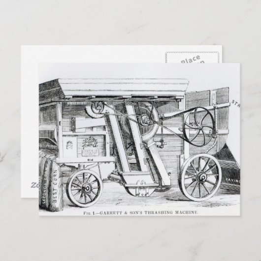 Patent Garrett and Sons kombinierte Drohung Postkarte (Vorne/Hinten)