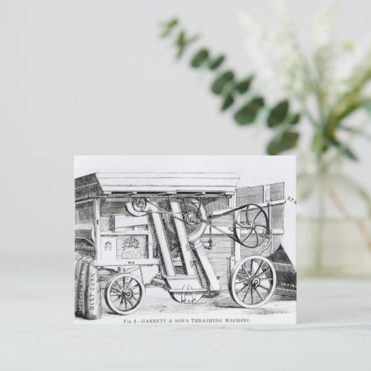 Patent Garrett and Sons kombinierte Drohung Postkarte (Stehend Vorderseite)