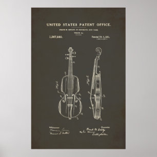 Patent - Geige - Plakat