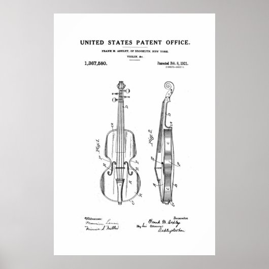 Patent - Geige - Plakat (Vorne)