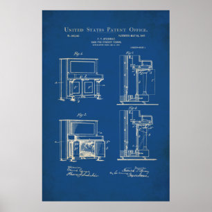 Patent - Klavier - Aufrecht - Poster