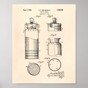 Patent-Kunst altes Peper des Mixbecher-1934 Poster