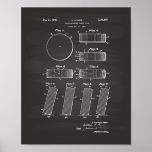 Patent-Kunst des Hockey-Puck-1940 - Tafel Poster