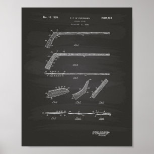 Patent-Kunst des Hockey-Stock-1935 - Tafel Poster