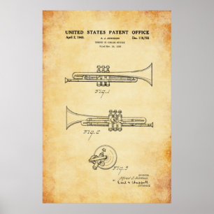 Patent - Trumpet - Plakat