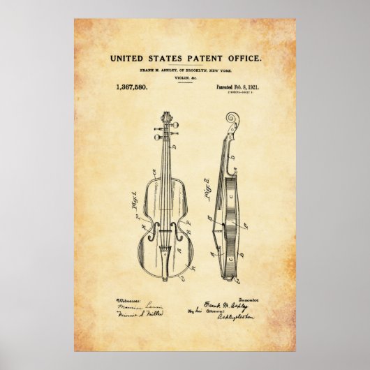 Patent - Violine - Poster (Vorne)